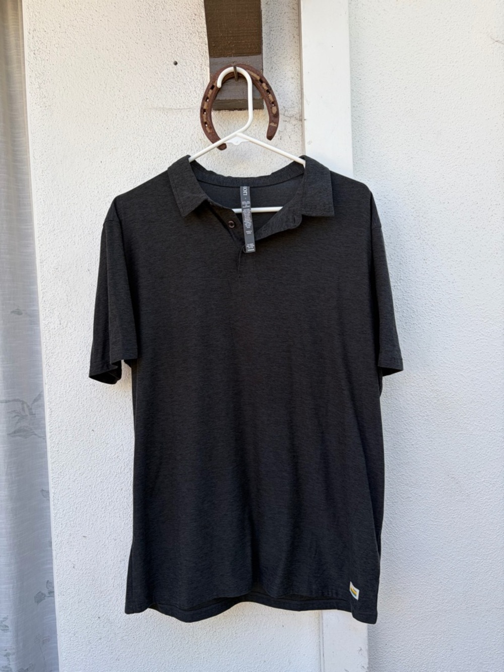 Men's Grey Vuori Strato Tech Polo Shirt (Large)
